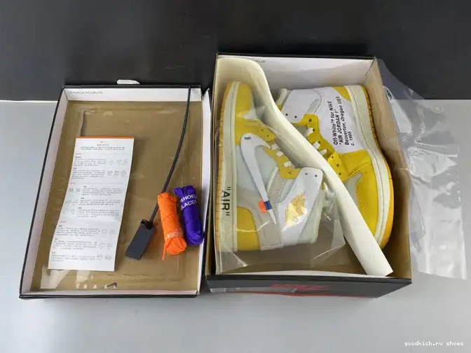 Air NRG Dark Yellow-Cone 1 AQ0818-149 Powder White Off-White x Jordan 0524